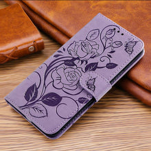 Load image into Gallery viewer, 3D Embossed Rose Wallet Case For Samsung A12 - Libiyi