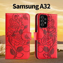 Load image into Gallery viewer, 3D Embossed Rose Wallet Case For Samsung A32(5G) - Libiyi