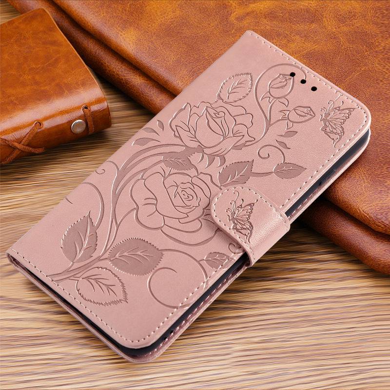 3D Embossed Rose Wallet Case For Samsung A32(5G) - Libiyi