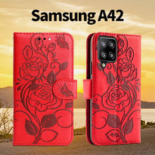 Carregar imagem no visualizador da galeria, 3D Embossed Rose Wallet Case For Samsung A42(5G) - Libiyi