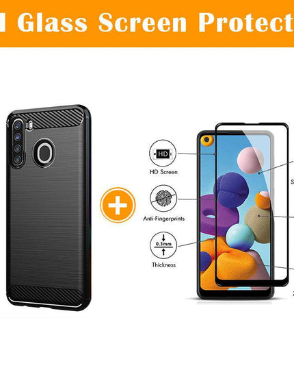 Luxury Carbon Fiber Case For Samsung A21(US and EU Version) - Libiyi
