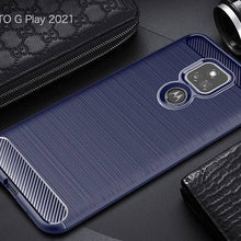 Cargar imagen en el visor de la galería, Luxury Carbon Fiber Case For Moto E7 With Screen Protector - Libiyi