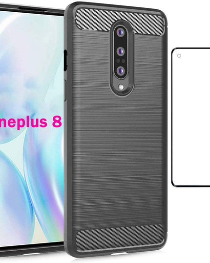 Luxury Carbon Fiber Case For OnePlus 8 With Screen Protector - Libiyi