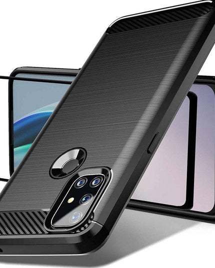Luxury Carbon Fiber Case For Oneplus Nord N10 5G With Screen Protector - Libiyi