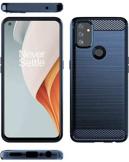 Luxury Carbon Fiber Case For OnePlus Nord N100 With Screen Protector - Libiyi