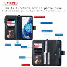 Carregar imagem no visualizador da galeria, High-quality Split Magnetic 2-in-1 Zipper Wallet Case For Samsung - Libiyi