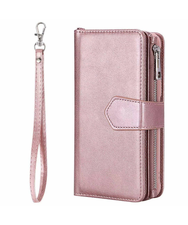 High-quality Split Magnetic 2-in-1 Zipper Wallet Case For Samsung - Libiyi