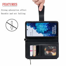 Laden Sie das Bild in den Galerie-Viewer, High-quality Split Magnetic 2-in-1 Zipper Wallet Case For Samsung - Libiyi