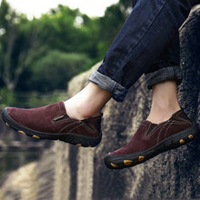 Carregar imagem no visualizador da galeria, Men&#39;s Loafers &amp; Slip-Ons Casual Daily Pigskin Breathable Non-slipping Wear Proof Walking Shoes - Libiyi