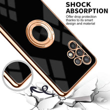 Cargar imagen en el visor de la galería, Slim Thin Finger Ring Stand Electroplated Silicone Case For Samsung A32(5G) - Libiyi
