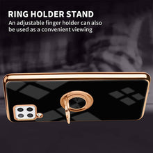 Laden Sie das Bild in den Galerie-Viewer, Slim Thin Finger Ring Stand Electroplated Silicone Case For Samsung A42(5G) - Libiyi