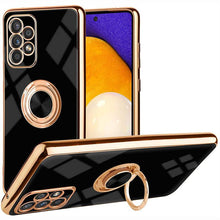 Carregar imagem no visualizador da galeria, Slim Thin Finger Ring Stand Electroplated Silicone Case For Samsung A52(4G/5G) - Libiyi