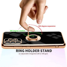 Cargar imagen en el visor de la galería, Slim Thin Finger Ring Stand Electroplated Silicone Case For Samsung A52(4G/5G) - Libiyi