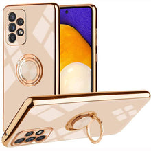 Cargar imagen en el visor de la galería, Slim Thin Finger Ring Stand Electroplated Silicone Case For Samsung A52(4G/5G) - Libiyi