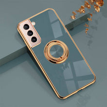 Cargar imagen en el visor de la galería, Shiny Plating Built-in Finger Ring Case For Samsung S21 - Libiyi