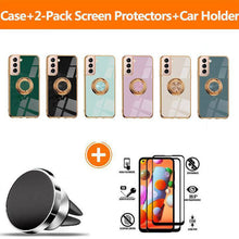 Cargar imagen en el visor de la galería, Shiny Plating Built-in Finger Ring Case For Samsung S21 - Libiyi