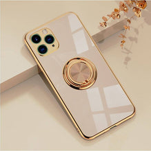 Carregar imagem no visualizador da galeria, Shiny Plating Built-in Finger Ring Case For iPhone 12 Series - Libiyi