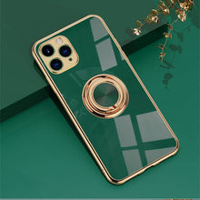 Carregar imagem no visualizador da galeria, Shiny Plating Built-in Finger Ring Case For iPhone 12 Series - Libiyi