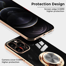 Carregar imagem no visualizador da galeria, Shiny Plating Built-in Finger Ring Case For iPhone - Libiyi