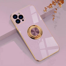 Cargar imagen en el visor de la galería, Shiny Plating Built-in Finger Ring Case For iPhone - Libiyi
