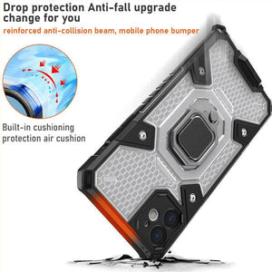 Super Cooling Armor Ring Honeycomb style Case For iPhone - Libiyi