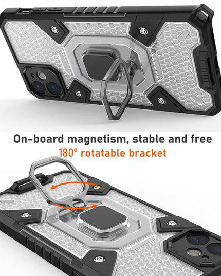 Super Cooling Armor Ring Honeycomb style Case For iPhone - Libiyi