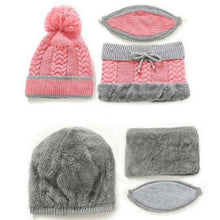 Laden Sie das Bild in den Galerie-Viewer, 2022 New 3 in 1 Winter Beanie Set - Libiyi