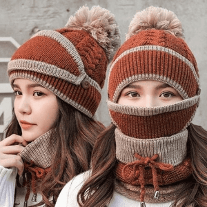 2022 New 3 in 1 Winter Beanie Set - Libiyi