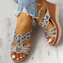 Carregar imagem no visualizador da galeria, Libiyi Women&#39;s Platform Wedge Casual Sandals - Libiyi