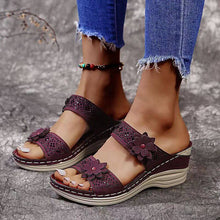 Load image into Gallery viewer, Libiyi Women Casual Shoes Vintage Flower Fish Mouth Sandals - Libiyi
