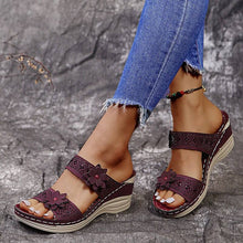 Laden Sie das Bild in den Galerie-Viewer, Libiyi Women Casual Shoes Vintage Flower Fish Mouth Sandals - Libiyi