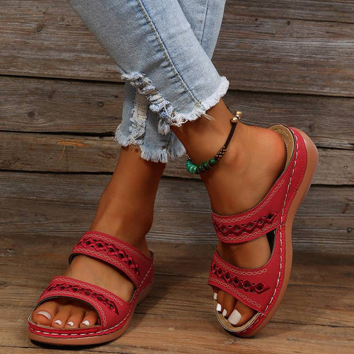 Gibobby Wedge Sandals for Women,Women Roman Comfy Palestine