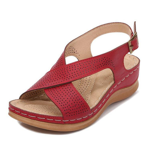 LELEBEAR Sursell Woman's Comfy Orthotic Sandals, Qatar