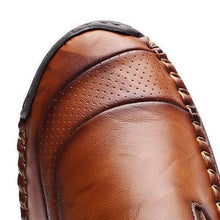 Laden Sie das Bild in den Galerie-Viewer, Libiyi Men Hand Stitching Zipper Slip-ons Leather Shoes - Libiyi
