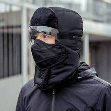 Laden Sie das Bild in den Galerie-Viewer, Unisex Winter Warm Hat with Windproof Facemask and Windproof Glasses - Libiyi