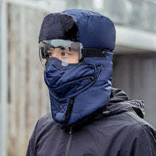 Carregar imagem no visualizador da galeria, Unisex Winter Warm Hat with Windproof Facemask and Windproof Glasses - Libiyi