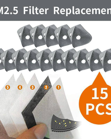 PM2.5 Filter Replacements(Apply to Protective Sports Masks) - Libiyi