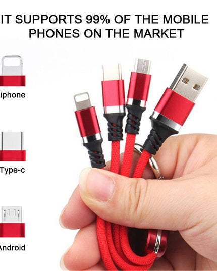 Multi 3 In 1 Guitar Design Charging Cable - Libiyi