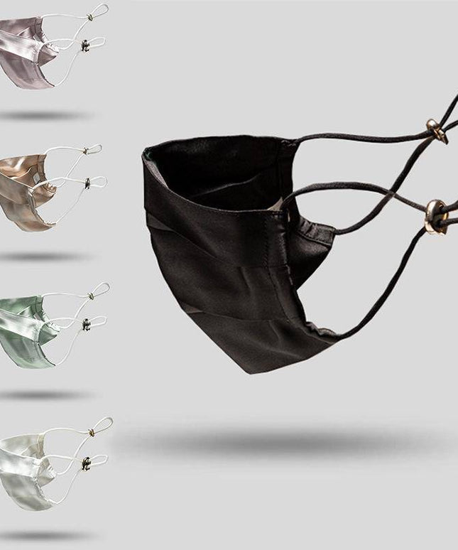 3PC Mulberry Silk Knitted Breathable Mask Men Women Skin-Friendly Soft Anti Dust Washable Reusable Face Mask Summer Thin Mask - Libiyi