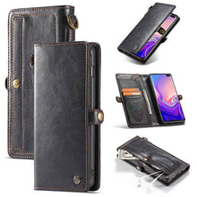 Load image into Gallery viewer, Samsung  Wallet Magnetic Case With Wrist Strap Detachable 2 in 1 Back Cover - Libiyi