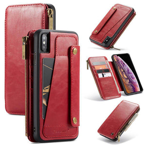 Business Zipper Wallet Detachable 2 in 1 Case For iPhone - Libiyi