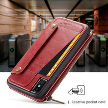 Cargar imagen en el visor de la galería, Business Zipper Wallet Detachable 2 in 1 Case For iPhone - Libiyi