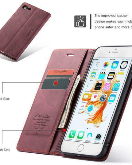 Luxury Retro Wallet Case For iPhone - Libiyi