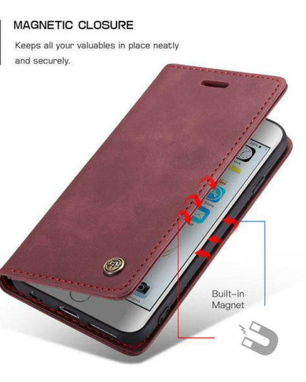 Luxury Retro Wallet Case For iPhone - Libiyi
