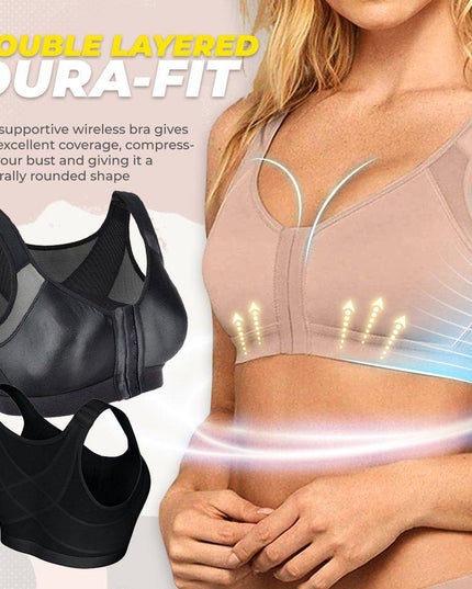 Front Closure Support Sport Bra - Libiyi