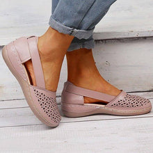 Load image into Gallery viewer, Libiyi Women Wedges Orthopedic Hollow Out Vintage Sandals - Libiyi