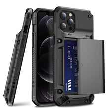 Cargar imagen en el visor de la galería, Armor Slide Military Grade Wallet Shockproof Case for iPhone 12 Series - Libiyi