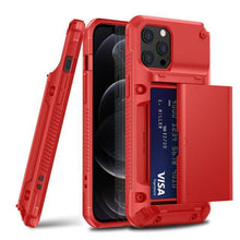 Load image into Gallery viewer, Armor Slide Military Grade Wallet Shockproof Case for iPhone 12 Series - Libiyi