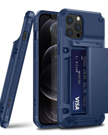 Armor Slide Military Grade Wallet Shockproof Case for iPhone 12 Series - Libiyi