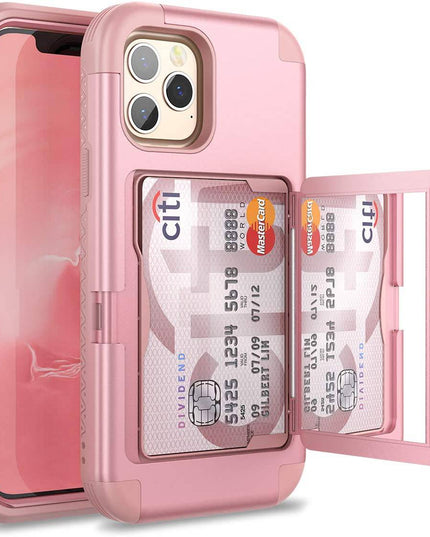 2-in-1 Heavy Duty Protection Case With Hidden Mirror For iPhone 12 Series - Libiyi